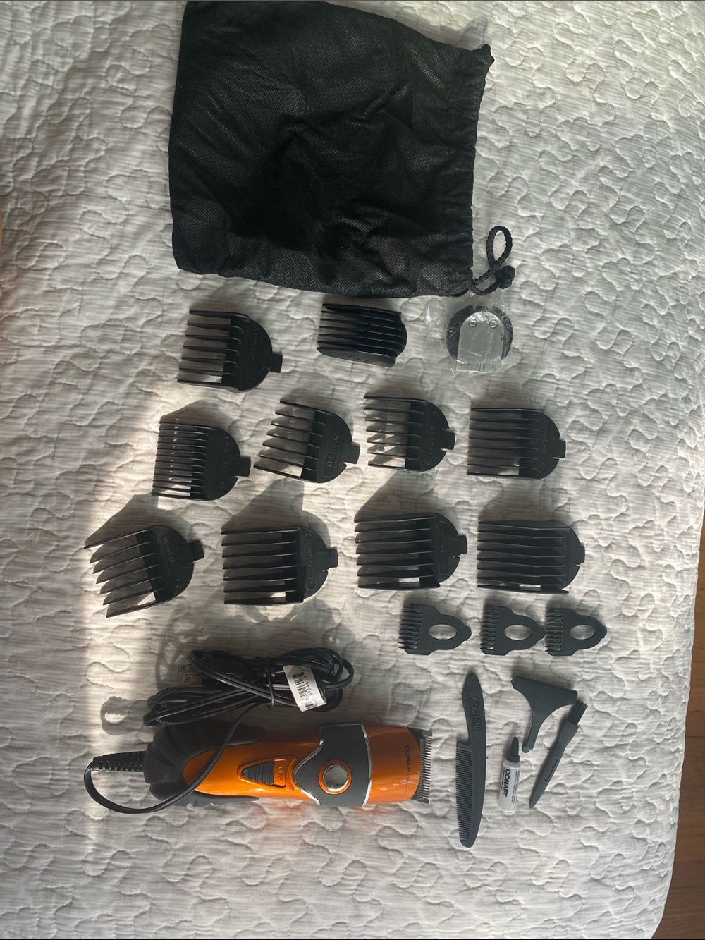 Conair Corded Hair Trimmer Kit with Multiple Black Guide Combs